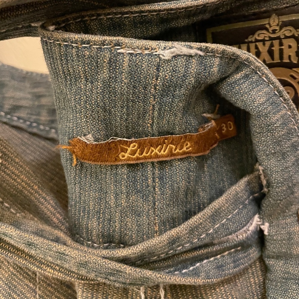 🎉HOST PICK🎉 RARE Luxirie by LRG Jeweled Overalls - Picture 4 of 16